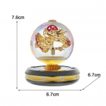 2024. aasta draakoni auto &otilde;huv&auml;rskendaja kaunistus P&ouml;&ouml;rlev p&auml;ikeseenergia aroomiteraapia hajuti l&otilde;hnastatud ornament auto salongi tarvikud roosa kuldne v&auml;rv