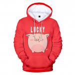Kawaii Animal Lucky Pink Pig 3D Pusad Naiste/meeste dressipluusid Suurem&otilde;&otilde;dulised Pusad 3D Talvine vabaaja Pusa t&auml;navar&otilde;ivad S