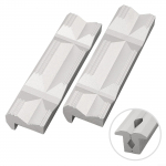 1 paar alumiiniumsulamist V-t&uuml;&uuml;pi l&otilde;ualuu CNC freesimisterasest kruvikruvide k&otilde;vade l&otilde;uakinnituste jaoks 4 inch