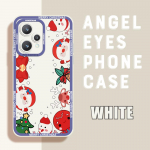 iPhone'i jaoks Samsung Huawei Honor Xiaomi Redmi OPPO Realme Vivo telefoni&uuml;mbris, v&auml;rvitud muster, pehme kummist t&auml;iskaanega kaamera kaitse disain kest Infinix Hot 8 valge