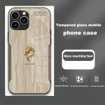 Dragon Year Good Luck Apple 15 14 Plus 13/12 11 Pro Max &uuml;mbris t&auml;iskattega kukkumisvastase klaasiga X puidus&uuml;&uuml;ga. iPhone 15 Pro Max