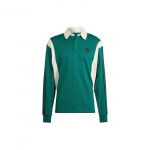 Adidas Originals kolme triibuga v&auml;rviplokkide rugby polo s&auml;rk pikkade varrukatega meeste top roheline IU0210 L