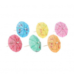 50 tk kokteilivarjud Hawaii peokaunistused toidud joogid tassikoogitopsid Vihmavarjupulgad suvisteks s&uuml;nnip&auml;evade basseinipidudeks 50pcs