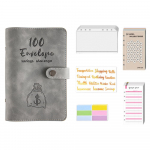 100 &Uuml;mbrikut Rahas&auml;&auml;stmise V&auml;ljakutse Eelarvekaust PU Nahast Kate Sularaha&uuml;mbrikuga PVC Tasku sinine