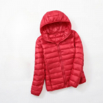 &Uuml;likerge plusssuuruses &otilde;huke sulejope naiste s&uuml;gistalvine &otilde;huke l&uuml;hikese kapuutsiga soe valge pardi sulemantel Naiste &uuml;ler&otilde;ivad 6XL punane