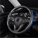 1 paar s&uuml;sinikkiust auto rooliratta katet &uuml;lilibisemisvastase mustriga 37&ndash;38 cm universaalne autotarvikute jaoks Carbon Fiber Grain