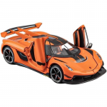 1/24 Koenigsegg Jesko M&auml;nguautode Mudel Oranž Sulamist Kogumisobjektid Valatud S&otilde;idukid Heli ja Valgusega oranž
