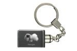 Pekingese, Pekinese, Peke - Crystal key ring with dog photo, illuminated key ring, unique gift by Art-Dog brand