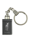 Cirneco dell'Etna - Crystal key ring with dog photo, illuminated key ring, unique gift by Art-Dog brand