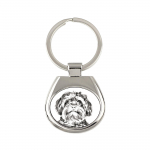 Bolonka, Russian Tsvetnaya Bolonka - keychain with a dog, keychain with a print, personalized pendant from the Art-Dog brand