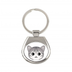 Egyptian Mau Cat - keychain keychain for keys by Art-Dog brand
