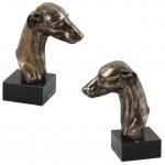 Whippet - Dog statue, bust on stone base, sculpture, trophy for dog show by Art-Dog brand