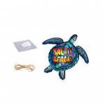 1 komplekt Rippuv puidust mereripats kanepik&ouml;iega Kilpkonna kujuga esiukse riidepuu sildi kaunistus kodu