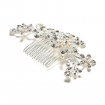 Wedding Flower Pearls Hair Clip Juuksekamm naiste pruudile