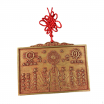 5,1x3,7-tolline Hiina Feng Shui Bagua peegliornament, vastupidav &auml;ritegevusele kodukaunistusega messing Style B