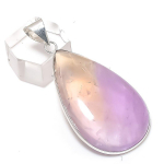 Natural Ametrine Gemstone 925 Sterling Silver Jewelry Pendant 2.17 y7k92
