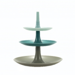 (Nikita) Kvaliteetne loominguline kolmekihiline puuviljakauss elutoa koogiriiuliga kodu One Size roheline