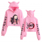 Kimetsu No Yaiba Demon Slayer Hoodies Anime Kamado Nezuko Graphic Print Harajuku Hoodie Unisex Y2k Clothing Sudadera M roosa