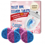 4 tk automaatne tualettpoti puhastustabletid, kiiresti toimivad kiiresti lahustuvad, kauakestvad vannitoa tualettruumi paagi puhastusplokid 4pcs