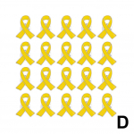 Kollased teadlikkuse t&otilde;stmise lindi n&ouml;&ouml;pn&otilde;elad lapsep&otilde;lve v&auml;hiteadlikkuse HIV pross rinnam&auml;rk, armastuse eest hoolitsemine kikilips P1P0 Yellow-20pc