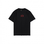 Li Ning Logoprindiga &Uuml;marakaelus L&uuml;hikeste Varrukatega T-s&auml;rk Meestele T-s&auml;rgid Must YHST199-2 S