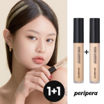 [1+1] Peripera Double Long Wear Cover Concealer, Natural Beige, 2 pcs. beige