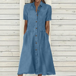 Naiste suvine V-kaelusega vabaaja varrukateta temperamentne teksakleit L sinine