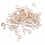 Kodu Peotarbed Klambrid Silman&otilde;elad Konksud Kvaliteetsed Aasad DIY Ehete valmistamine Helmed 200 tk/pakk K&otilde;rvar&otilde;ngad Minikruvi leiud k&auml;ev&otilde;ru p&auml;rli jaoks 4*8*1.2mm roosa kuldne v&auml;rv