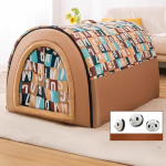 Koerte kennel suurte koerte talvel soojas hoidmiseks. Koerte kennelmaja talvel. Kuldse retriiveri lemmiklooma jaoks eemaldatav ja pestav. Sobib igaks aastaajaks. XL: 60 * 45 * 40CM