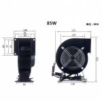 220 V &uuml;hepooluseline v&auml;ike grill suitsu v&auml;ljalaskeventilaatori v&otilde;imsus sagedus mitme tiivaga tsentrifugaalventilaator v&otilde;imas &otilde;hu tsirkulatsioonipuhur 85W