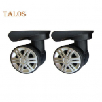 1 paar universaalseid asendusrattaid madala m&uuml;ratasemega kaherealised suure suurusega k&auml;rukohver Pagasiratas Remont reisikohvri osad tarvikud ratas A