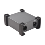 2 kanaliga passiivne DI-boksi seade Hum-eeliminaator 1/4  instrument Otseboks XLR-i &uuml;hendusega Professionaalne must
