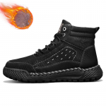 S&uuml;gis/talv meeste retrojalatsid lehma nahast meeste saapad mugavad mootorrattasaapad talvesaapad meeste ehtsast nahast mokassiinid 43 lahe must v&auml;rv