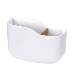 Seinale paigaldatav telefoni kaugjuhtimispuldi korraldaja Multifunktsionaalne, ei j&auml;ta m&auml;rgiseid koos sektsioonilise hoiuraamiga loominguline telefonihoidik valge