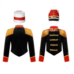 Lapsed Halloweeni P&auml;hklipurejate kost&uuml;&uuml;mid Trumm Trompet Team Royal Honor Guard Party Vormiriietus Tutt Circus Ringmaster jope top 7-8 Years