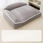 S&uuml;gis- ja talvine kuldne retriiver suur koerapesa paks diivan sametpesa lemmiklooma koeramatt magamismatt soe talvine kassimatt M-（55*40*21cm）