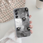 Butterfly marmorist pehme l&auml;bipaistev silikoon&uuml;mbris Xiaomi Redmi Note 13 14T 15 Samsung A55 A35 S24 iPhone Huawei Honor kaamera kaitsev p&otilde;rutuskindel kate Samsung Galaxy S20