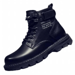 Pahkluu Meeste Mootorrattasaapad Platvorm Saapad Meeste &Otilde;ues Mugavad T&ouml;&ouml;saapad Meeste jalan&otilde;ud Veekindlad Chaussures Pour Hommes 39 must