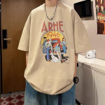 Uus l&uuml;hikeste varrukatega T-s&auml;rk meestele suvel, Korea stiilis trend, lihtne poolvarrukatega topp, Hongkongi stiilis vaba vabaaja br&auml;ndi T-s&auml;rk M must