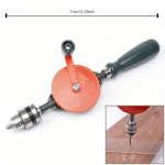 K&auml;sipuur 1/4 tolli 3/8 tolli topelthammasratastega v&auml;ntpuur k&auml;sitsi puurimist&ouml;&ouml;riist puidu, plasti, akr&uuml;&uuml;li tr&uuml;kkplaadi stantsimiseks 1/4