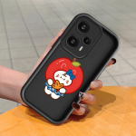 Pehme silikoonist ruudukujulise redeliga printimismustriga telefoni korpus, t&auml;iskaanega kaamera p&otilde;rutuskindel kaitse kummist &uuml;mbris Xiaomi Redmi jaoks Redmi 12C must