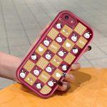 Pehme silikoonist ruudukujuline redelprintimismuster telefoni korpus, t&auml;iskaanega kaamera p&otilde;rutuskindel kaitse kummist &uuml;mbris iPhone Infinix Tecno OnePlus jaoks iPhone 11 must