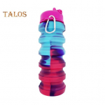 480 ml kokkupandav silikoonist veepudel lekkekindel kaasaskantav kerge v&auml;lijalgrattasaali j&otilde;usaal Fitness Sport reisi kamuflaaž kokkupandav joogitass 480ml roosa punane v&auml;rv