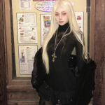Y2k Black Gothic Cross Naiste kampsun &Otilde;&otilde;nes Harajuku Turtleneck Pullovers Jaapani mood &otilde;huke kudum Seksikas S must