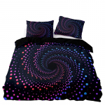 Abstraktse mustriga tekikott, geomeetriline tekikott, 3D Galaxy voodipesukomplekt, kaheinimesevoodi, kaheinimesevoodiga, t&uuml;drukutele, teismelistele t&auml;iskasvanutele, magamistoa sisekujundus 70x133cm 2pcs