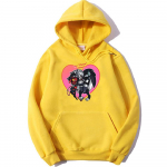 Cartoon Print Kapuutsiga Graafiline Printimine Harajuku Kawaii Pusa pikkade varrukatega Mugavad riided Pehme kapuuts S