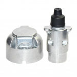 7 kontaktiga haagise pistikupesa haakekonks metallist alumiiniumsulamist pistik 7 poolusega pukseerimispistikute adapter paatide jaoks haagisauto 12 V CN