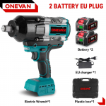 Harjadeta 3100N.M elektriline l&ouml;&ouml;kmutriv&otilde;ti 3 k&auml;iku Juhtmeta elektriline momentv&otilde;ti Kruvikeeraja Elektrit&ouml;&ouml;riistad Makita 18V aku jaoks 2 Battery EU Plug