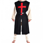 Keskaegne r&uuml;&uuml;tel ristis&otilde;dija Tabard Halloween Wa kost&uuml;&uuml;m Cosplay templi tuunika renessanss kate SCA S