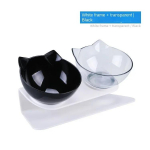 Kassikauss Koerakauss koos alusega Kahekihiline lemmiklooma toitmine kassi veekauss libisemisvastane kaelakaitse s&ouml;&ouml;tja kassitoidu konteiner Lemmikloomatarbed